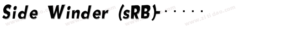Side Winder (sRB)字体转换